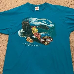 Mens, Genuine Harley Davidson tee, Pacifica, Maui, Hawaii, Adult Size XL